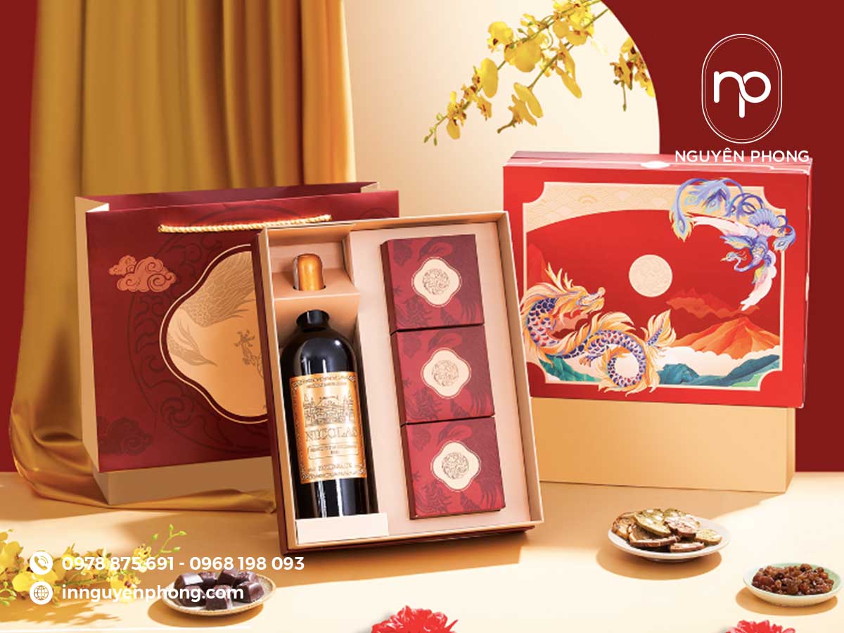 Mẫu hộp quà Tết ấn tượng